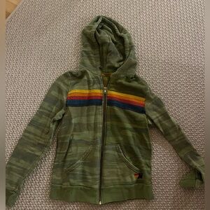 Aviator nation green camo zip up hoodie size medium good condition worn often